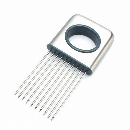 Onion Holder Slicer Stainless Steel Cutting Kitchen Gadget Multipurpose Prongs Vegetable Tomato Cutter Kitchen Tool