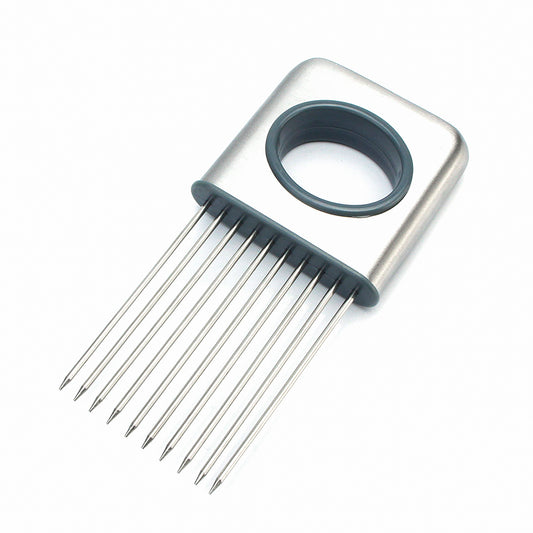 Onion Holder Slicer Stainless Steel Cutting Kitchen Gadget Multipurpose Prongs Vegetable Tomato Cutter Kitchen Tool