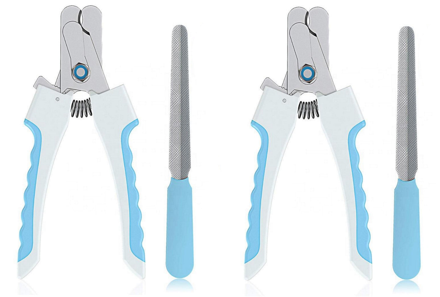 2 pcs Pet Nail Clippers Cat Dog Nails Trimmer Easy Cutting Claw Cutter Grooming Tool - Pack of 2