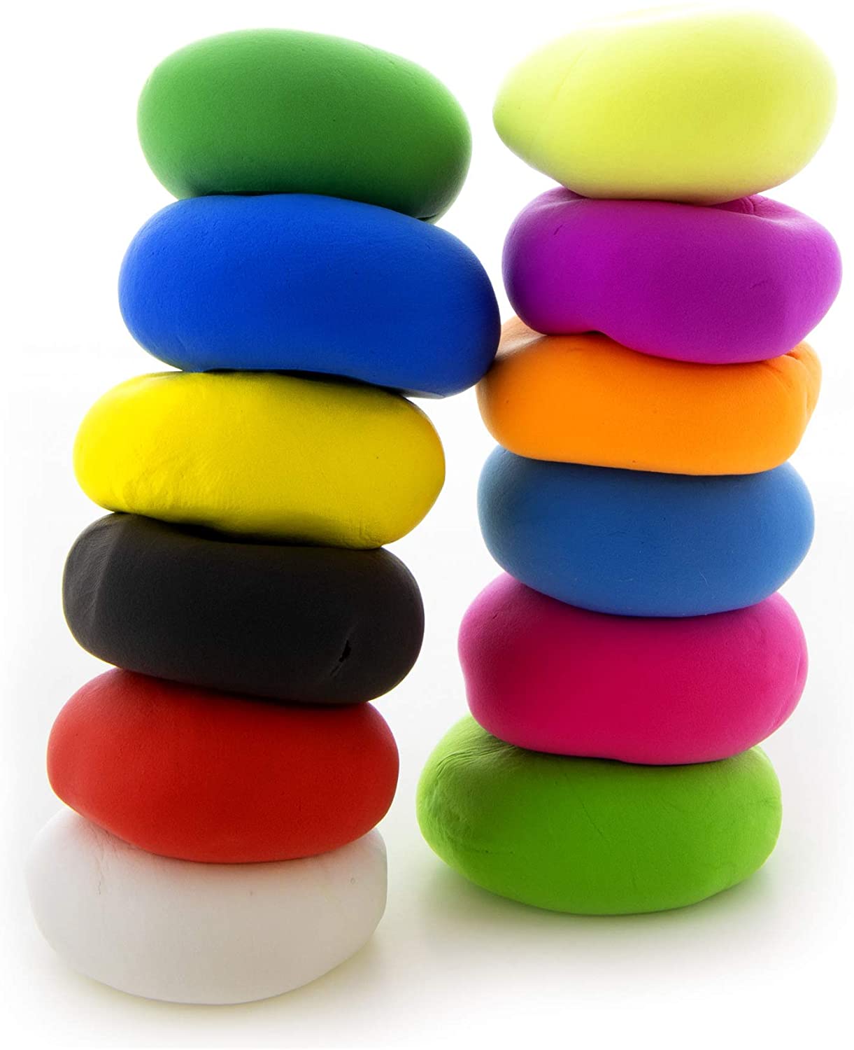 BAZIC Air Dry Clay Neon Color 2 oz, Light Modeling Dough Art Craft Slime, Non Toxic Gift Artist Kids Toddler (Random Color)