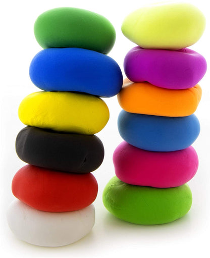 BAZIC Air Dry Clay Neon Color 2 oz, Light Modeling Dough Art Craft Slime, Non Toxic Gift Artist Kids Toddler (Random Color)