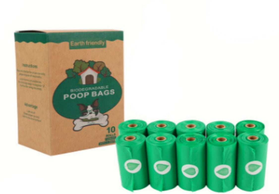 NiftyPlaza Dog Poop Bags, 10 Roll 150 Bags Extra Thick and Strong Poop Bags Leak-proof, 15 Doggy Bags Per Roll, Each Dog Poop Bag Measures 9 x 13 Inches