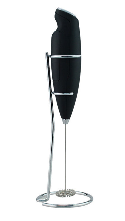Egg Beater Black Handheld Milk Mixer Batteries Operated Mini Stainless Steel Egg Coffee Milk Frother