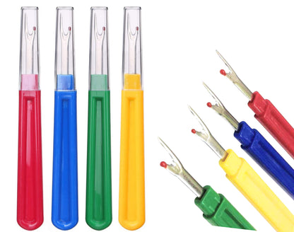 NiftyPlaza 8 Pcs Sewing Seam Rippers, Multicolor Handy Stitch Rippers for Sewing/Crafting Removing Threads - 4 Large and 4 Small