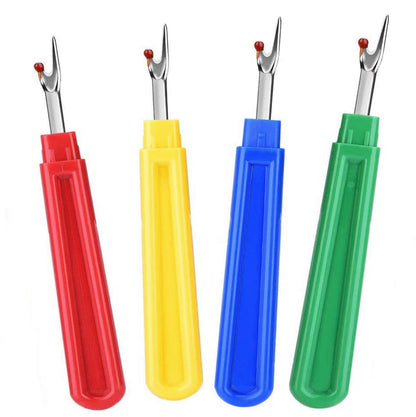 NiftyPlaza 4 Stitch Ripper Plastic Handle Thread Seam Ripper Cutter Remover Sewing Craft Assorted Color