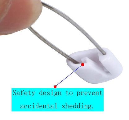 Plastic Head Safety Pins NiftyPlaza 2 Inch Long 50 Pcs Safety pin Locking Baby Cloth Diaper Nappy Pins (Random Colors)