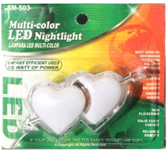 LED Cupid Arrow Heart Night Colorful Light plug-in with On/off Switch Kids Nursery Décor Home Bedroom Decoration Gift Flower