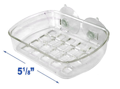 Soap Dish Holder Suction Wall Holder Bathroom Shower Cup Sponge Dish Basket Tray - Trisonic