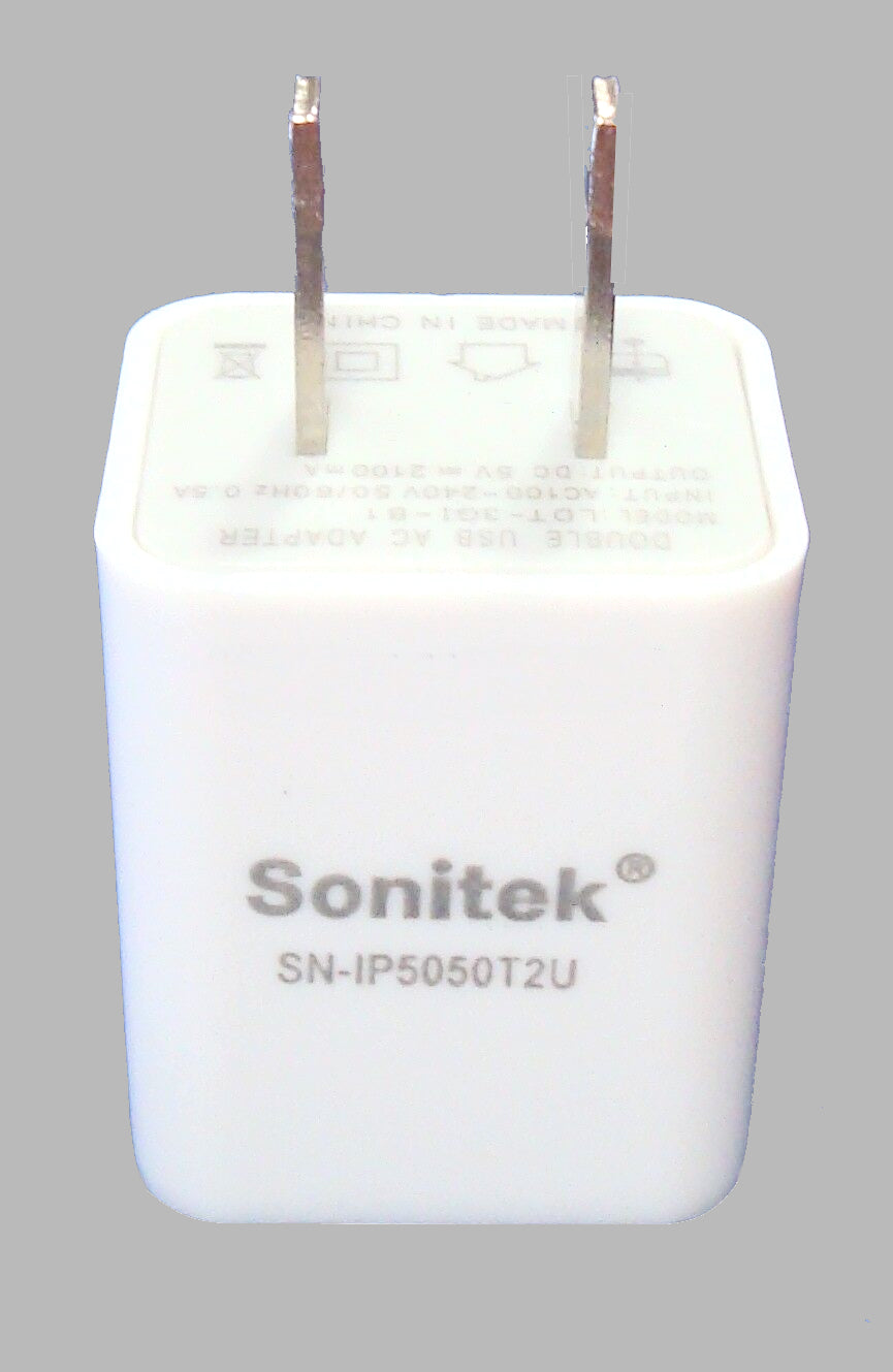 2-Port USB Home Wall Plug Charger Cell Smart Phone Tablet Dual Battery Charging