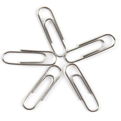 NiftyPlaza Large Jumbo Paper Clips 100 pcs (50mm) Silver Smooth Finish, Craft, Home, School, Office