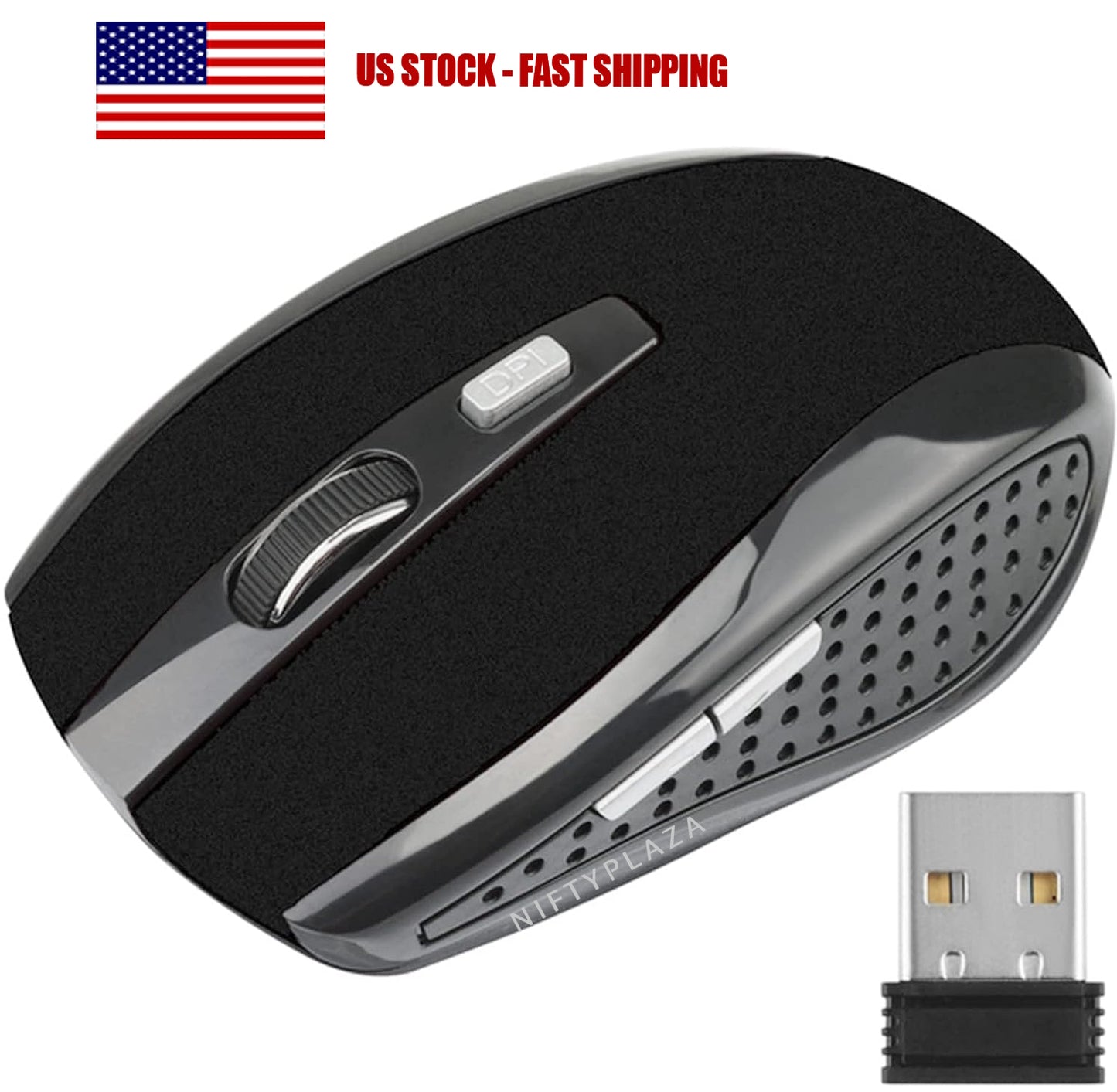 Wireless Optical Dual Mode Gaming Mouse 2.4GHz 1600DPI USB Receiver Mice PC Laptop